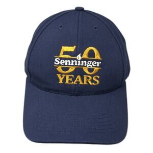 Senninger 50 Years Strapback Baseball Cap Blue One Size Adjustable Graffiti